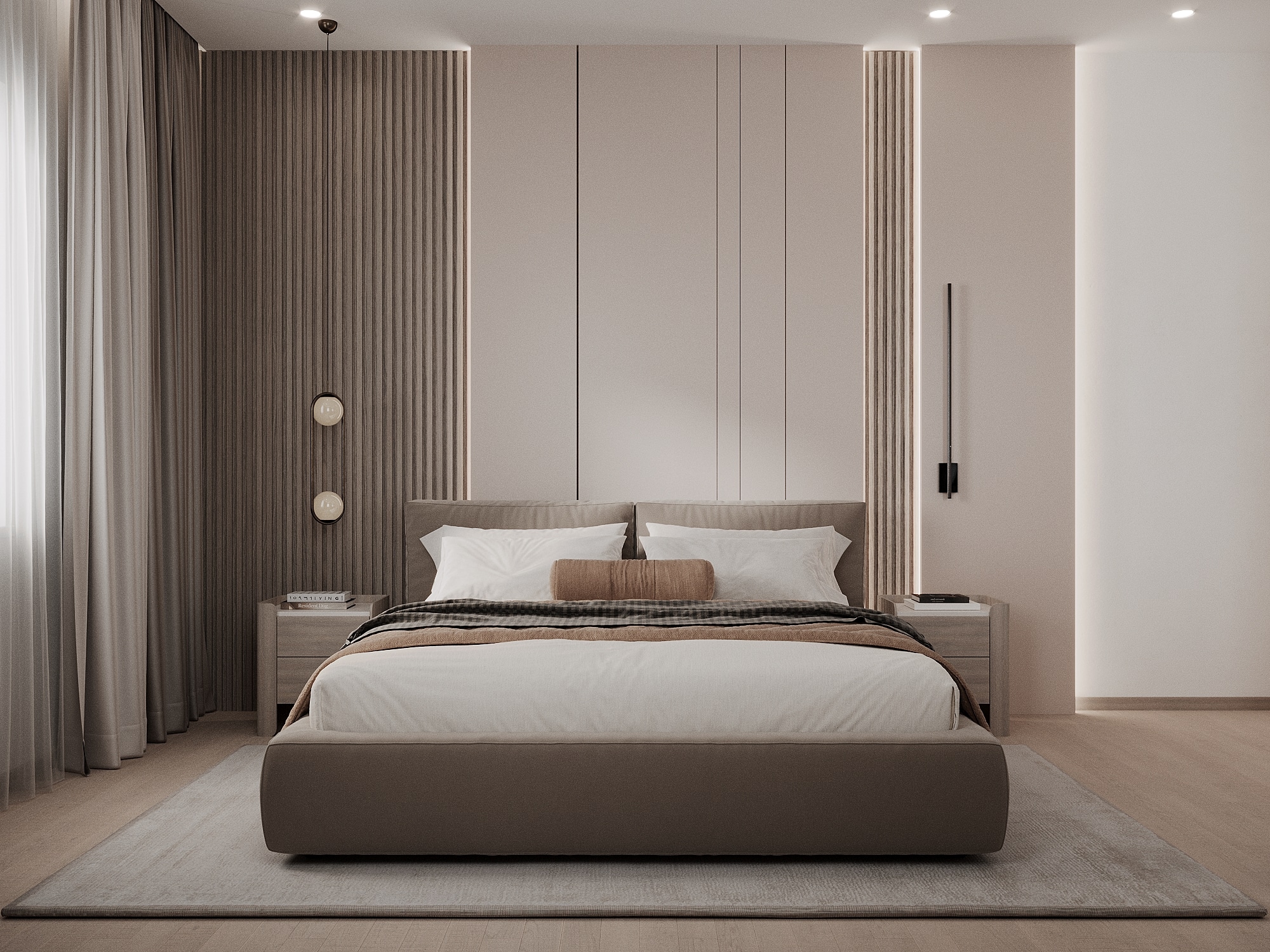 Kyiv Bedroom architectural visualization, view 3