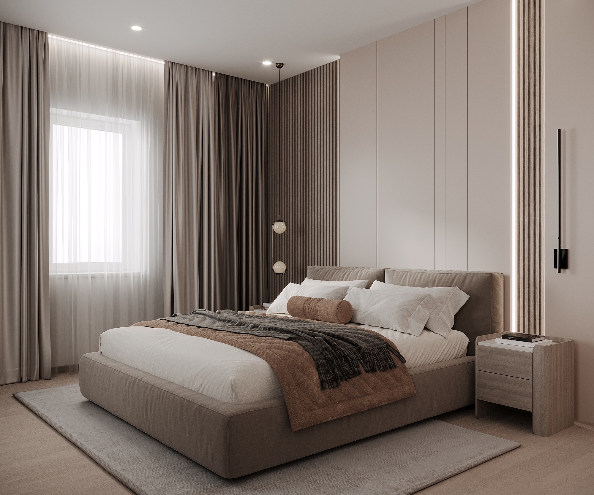 Kyiv Bedroom architectural visualization, view 4