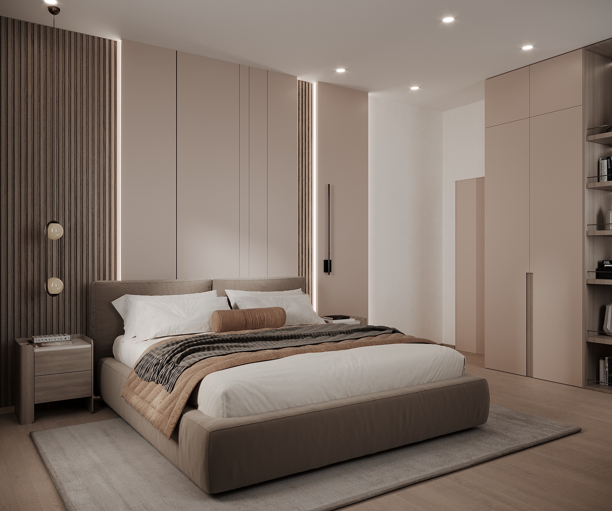Kyiv Bedroom architectural visualization, view 5