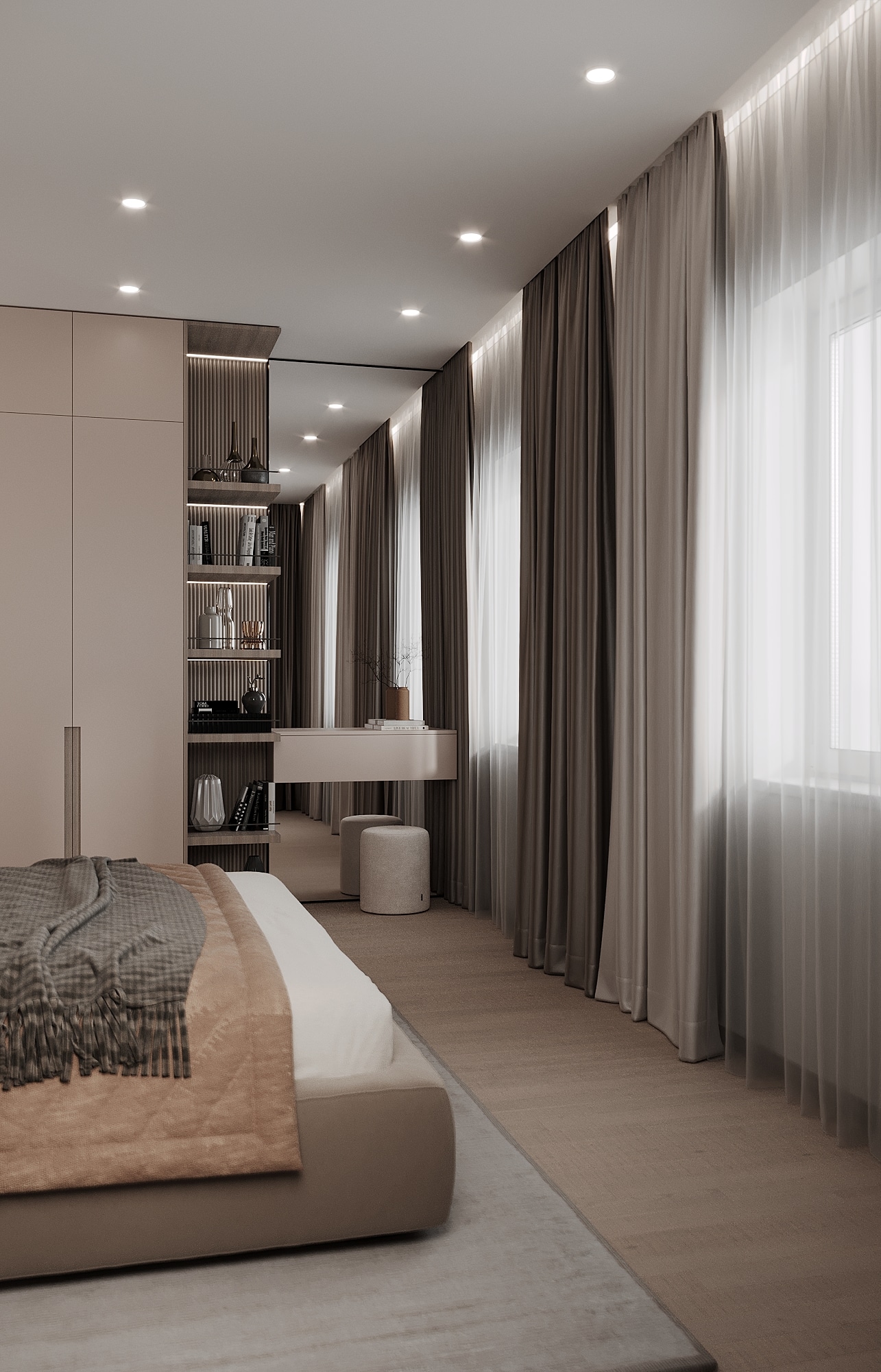 Kyiv Bedroom architectural visualization, view 6