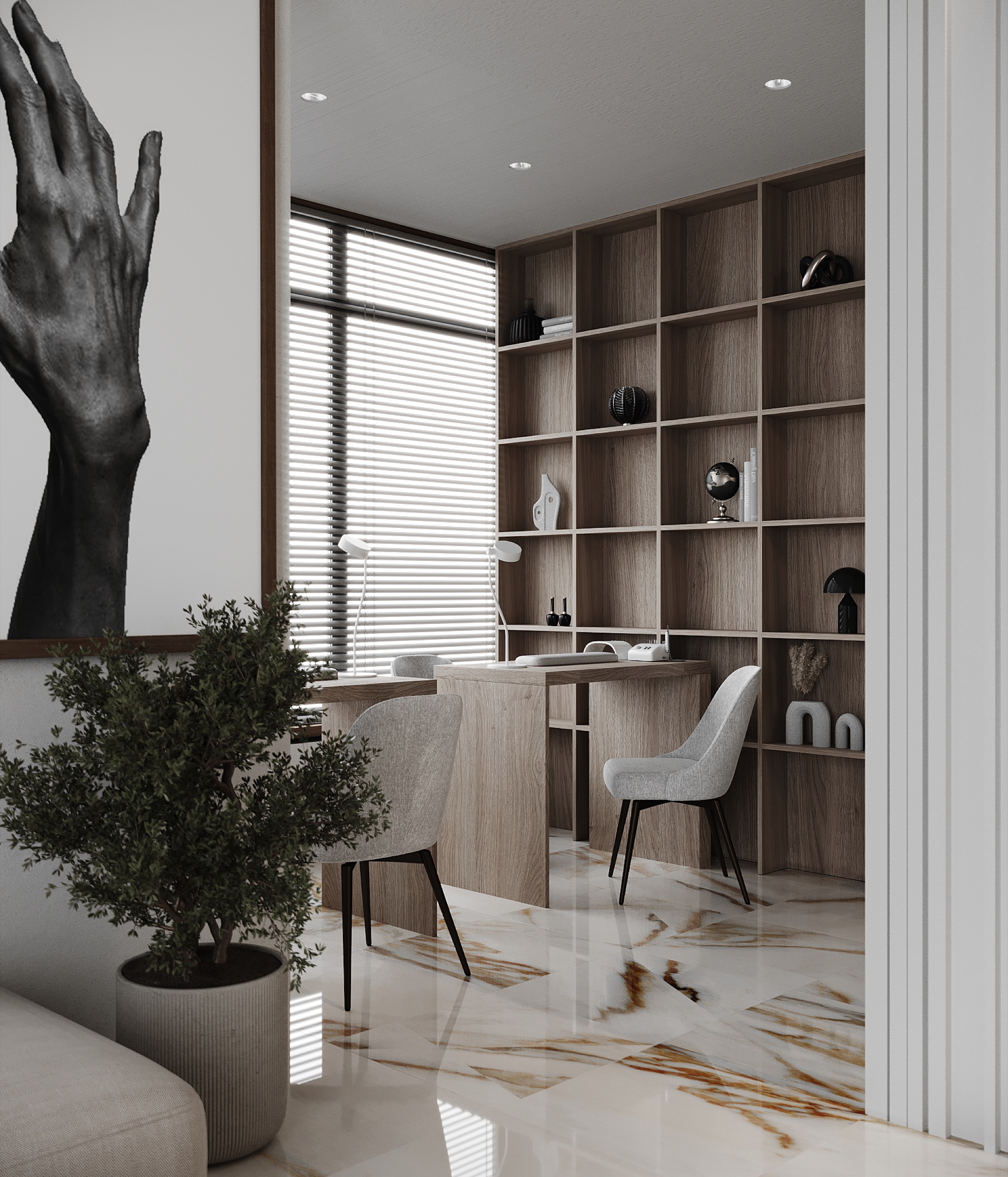Commercial Interior Design Rendering Florida Beauty Clinic Spa