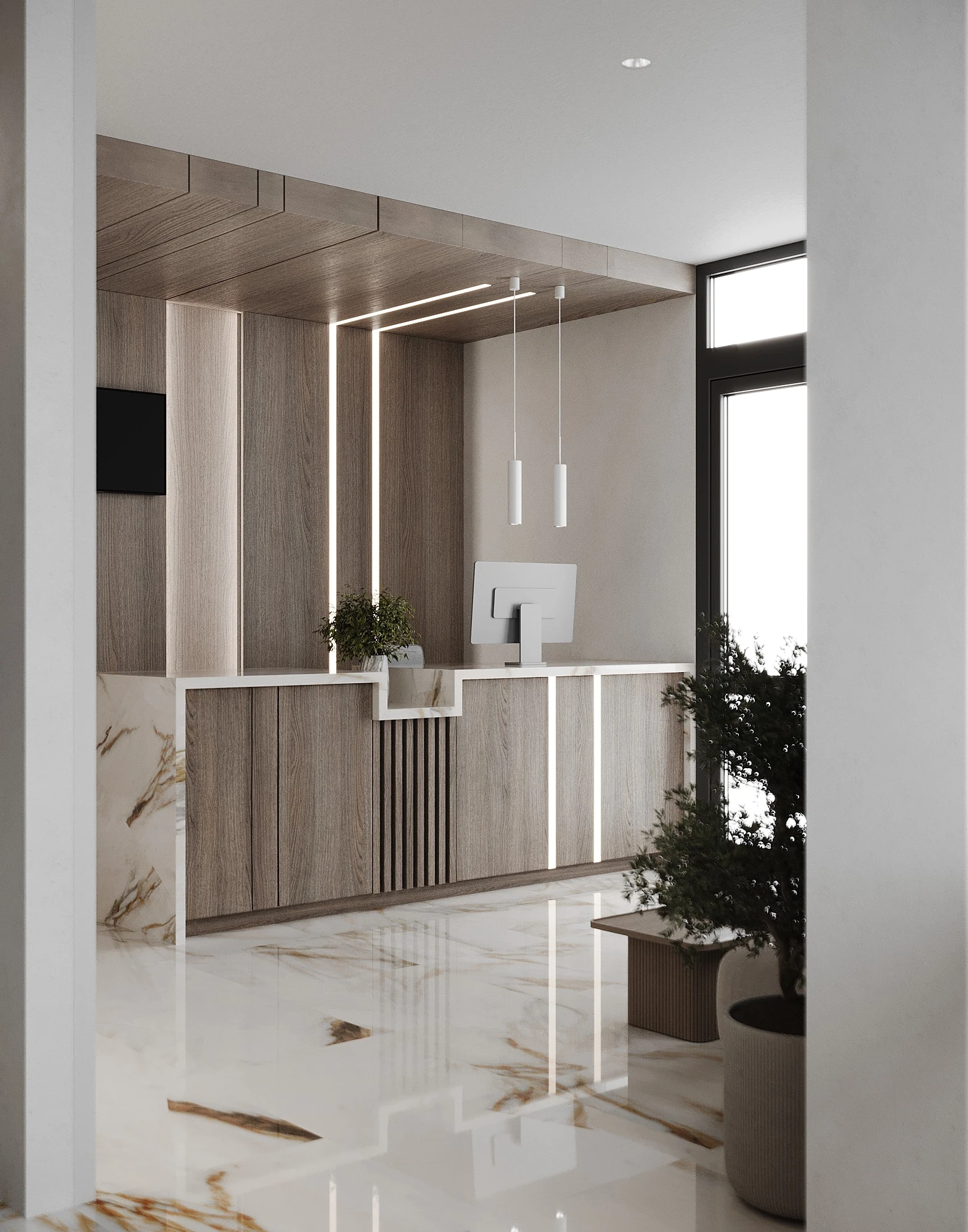 Aura Beauty Clinic architectural visualization, view 3