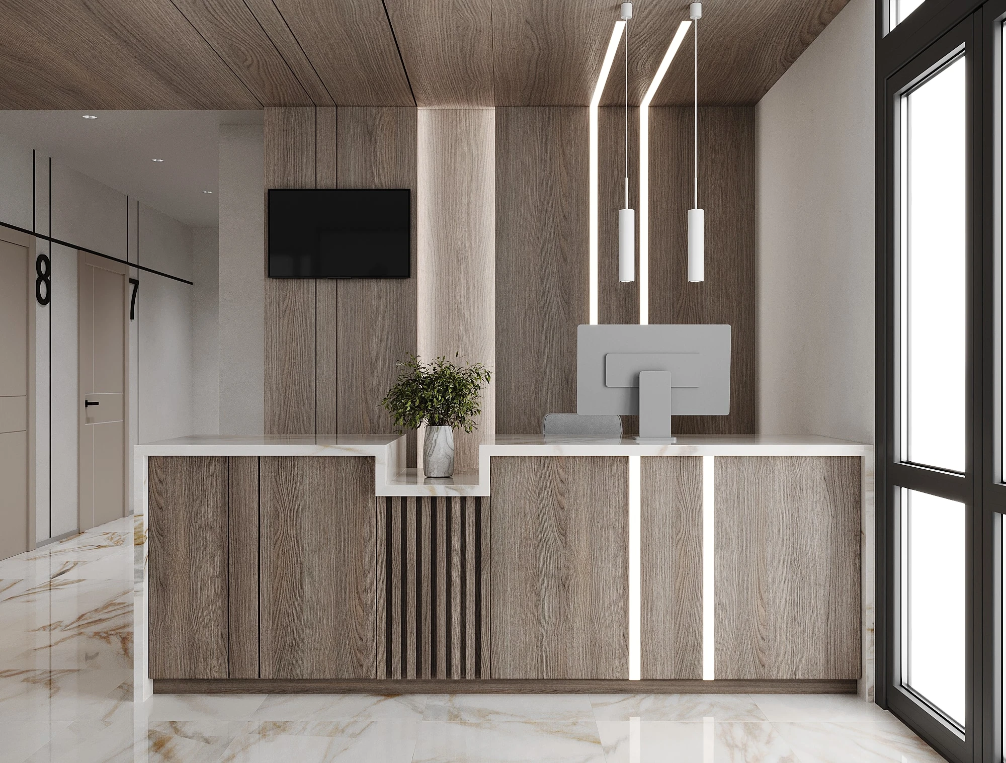 Aura Beauty Clinic architectural visualization, view 5