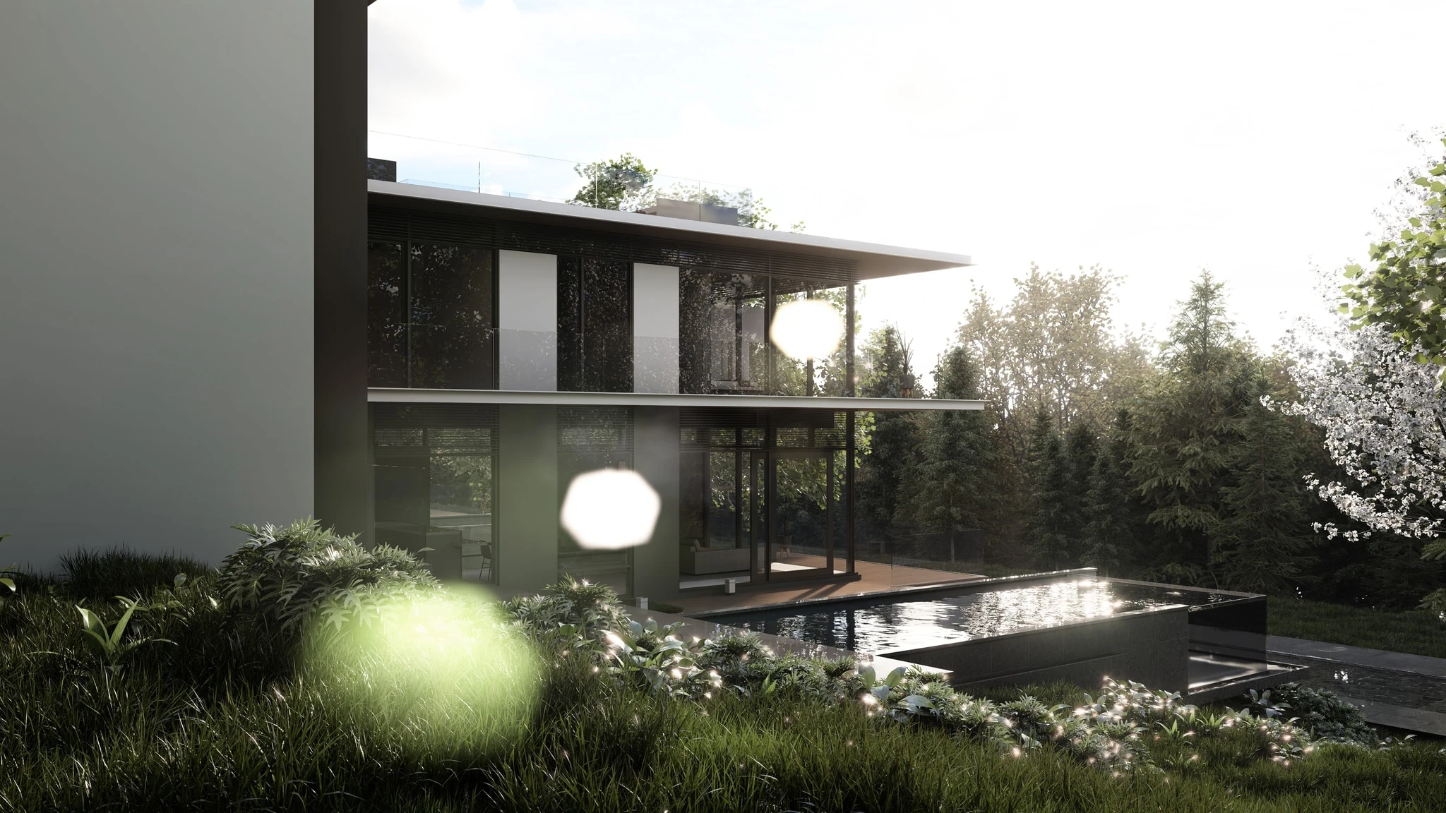 Jungle Haven Villa architectural visualization, view 3