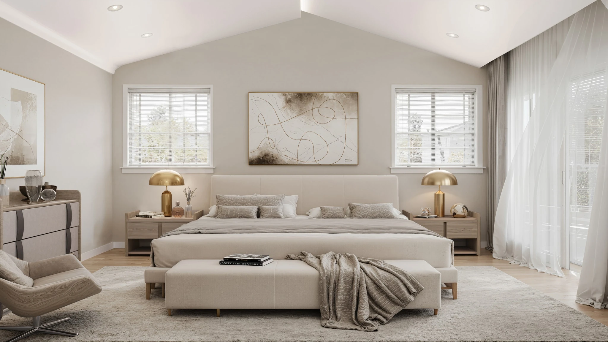 A residential interior series exploring comfortable proportions, natural textures and light-filled rooms.